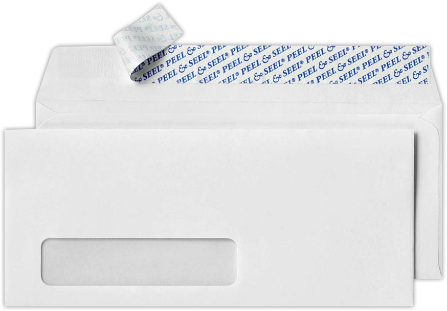 #10 Window Machine Insertable Envelope w/Peel & Seal